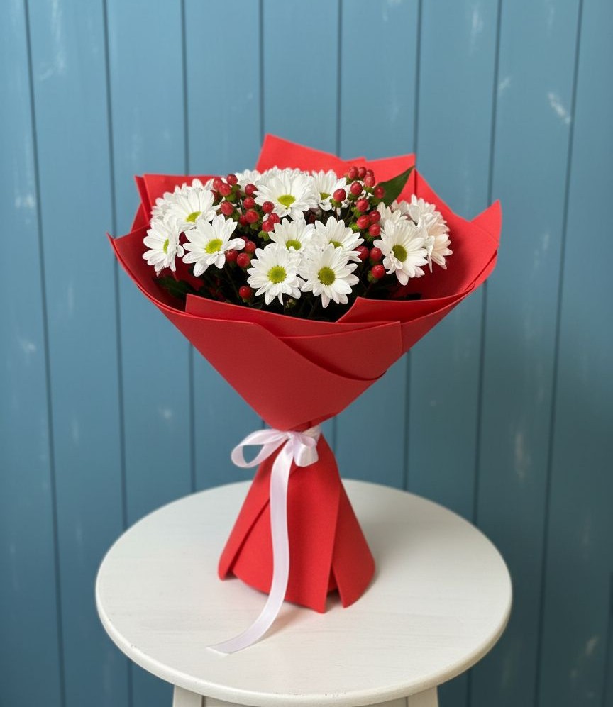 Букет цветов из: Хризантемы в Раменье