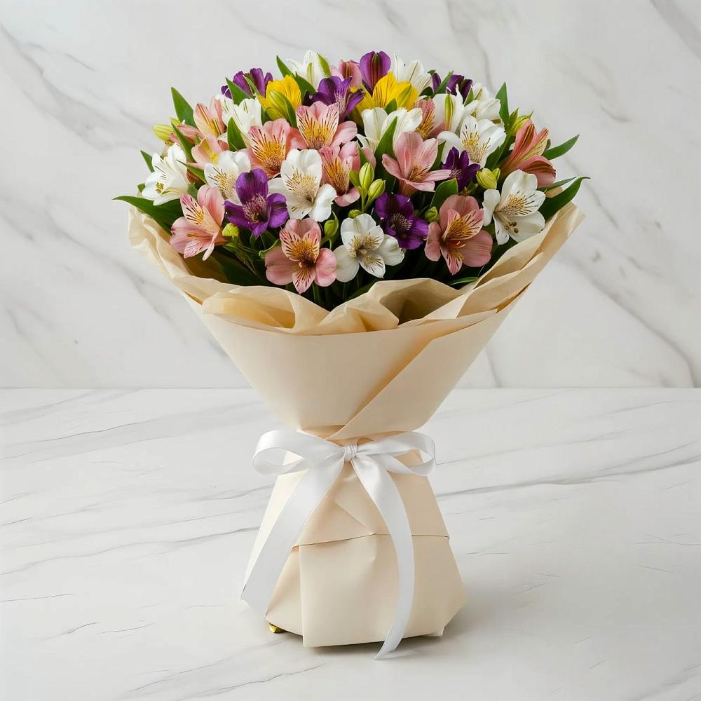 Букет цветов из: Альстромерии в Раменье