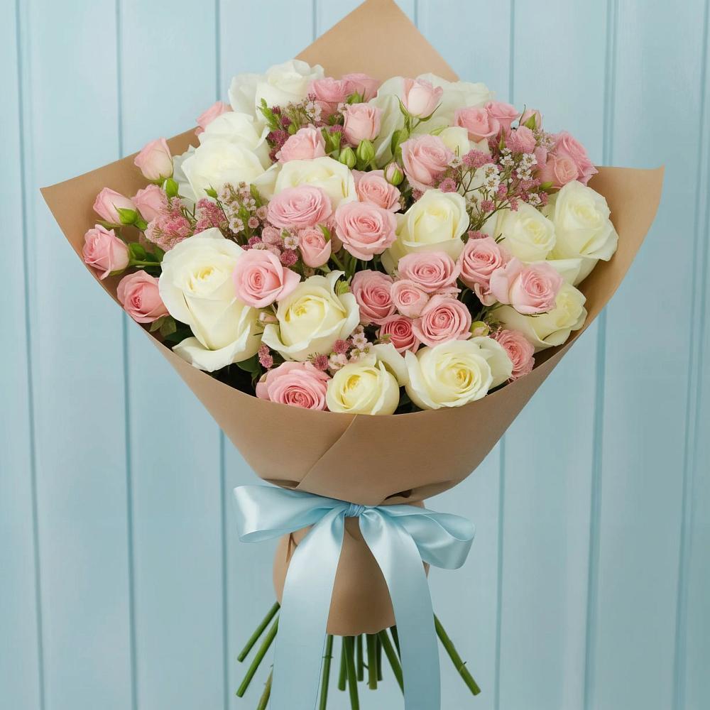 Букет цветов из: Розы в Раменье