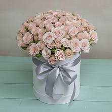 Цветочная композиция из Розы в шляпной коробке #REPLACE_PRED# Раменье