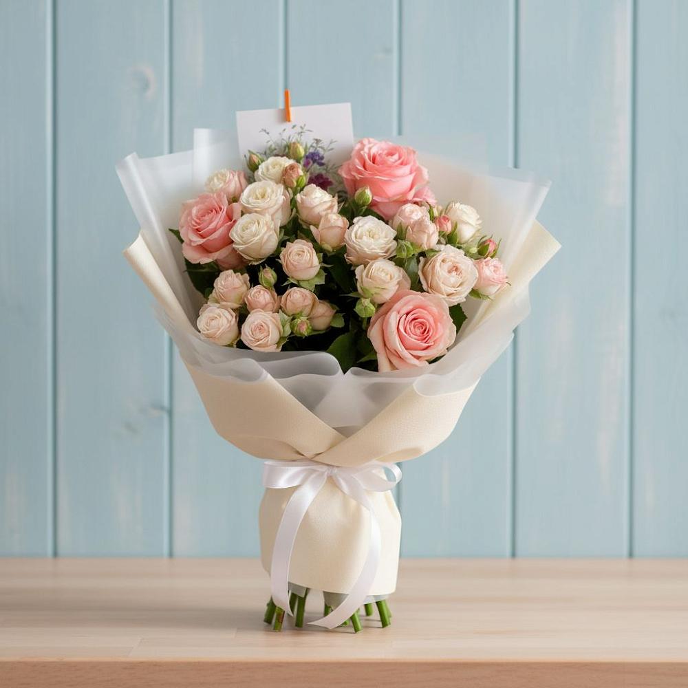 Букет цветов из: Розы в Раменье