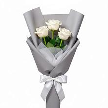 Букет 3 белые розы #REPLACE_PRED# Раменье