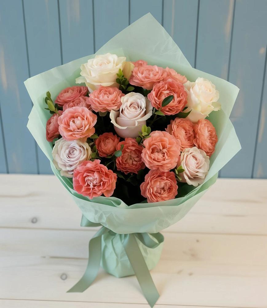 Букет цветов из: Розы в Раменье