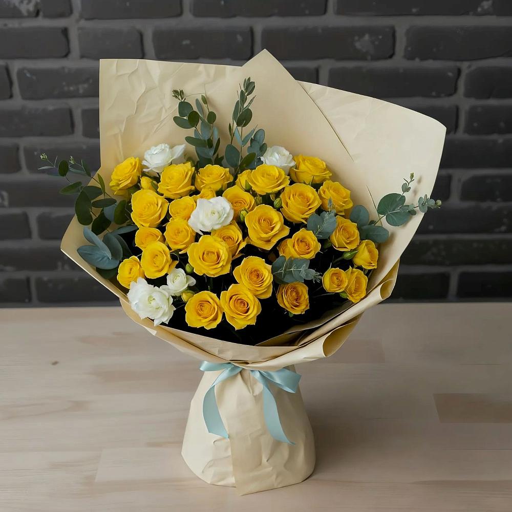 Букет цветов из: Розы в Раменье
