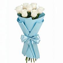 Букет 7 белых роз Проуд в Раменье