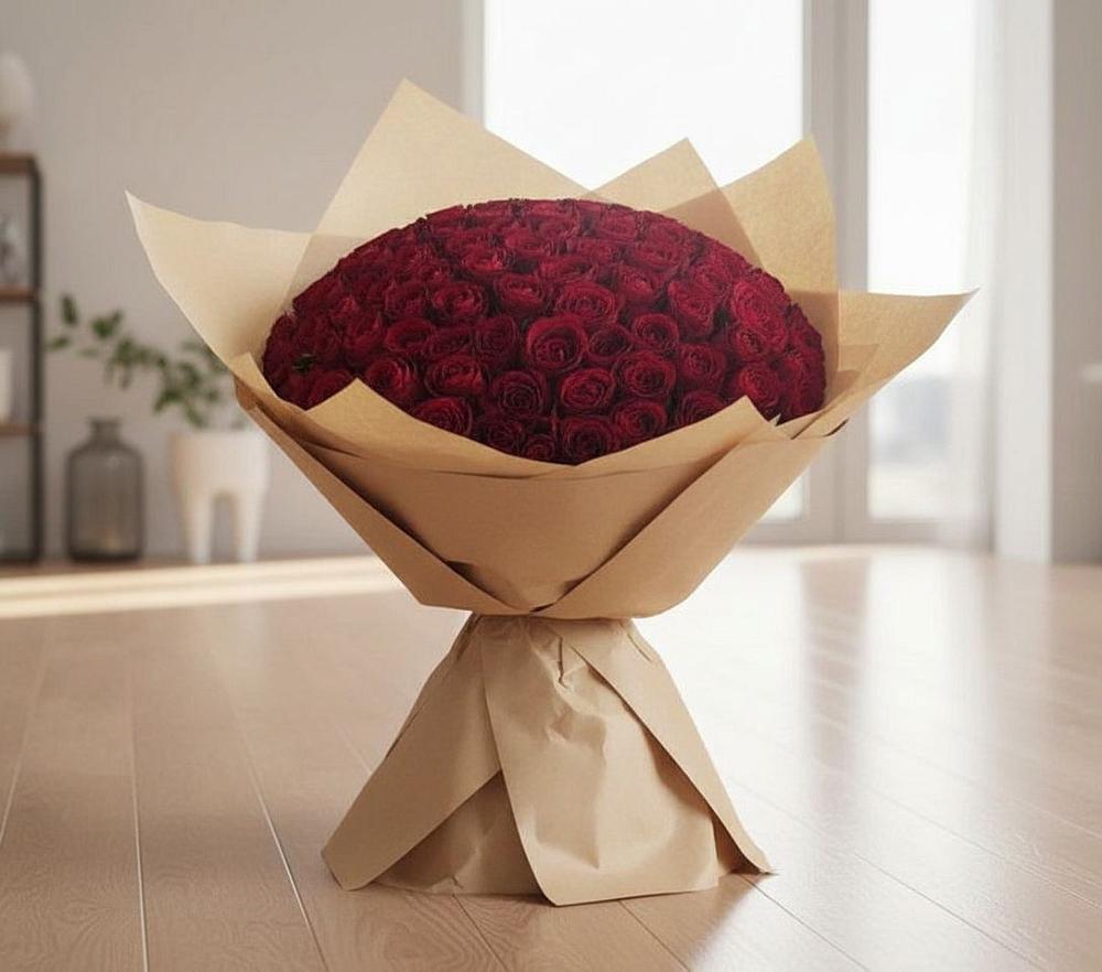 Букет 101 Красная роза в Раменье