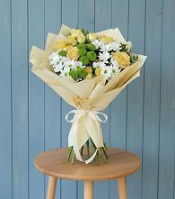 Букет цветов из:  Хризантемы и Розы #REPLACE_PRED# Раменье