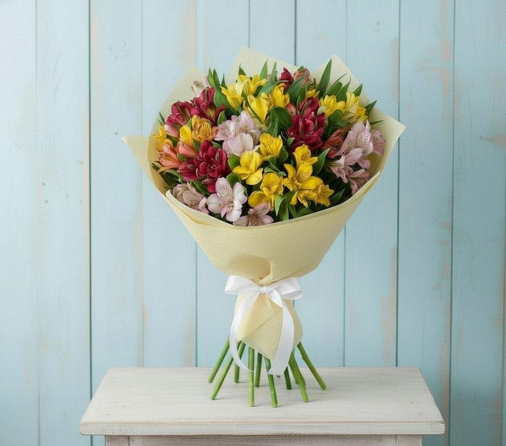 Букет цветов из: Альстромерии в Раменье