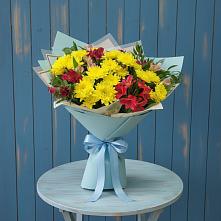 Букет цветов из:  Альстромерии и Хризантемы #REPLACE_PRED# Раменье