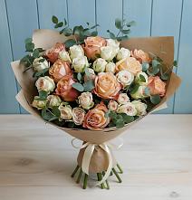 Букет цветов из:  Альстромерии и Розы #REPLACE_PRED# Раменье