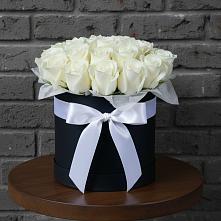 Цветочная композиция из Розы в шляпной коробке в Раменье